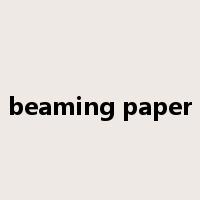 beaming paper是什么意思