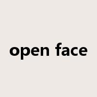 open face是什么意思