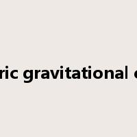 geocentric gravitational constant是什么意思