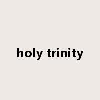 holy trinity是什么意思