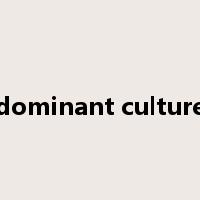 dominant culture是什么意思