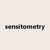 sensitometry是什么意思