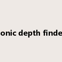 sonic depth finder是什么意思