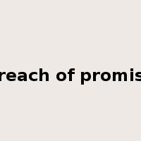 breach of promise是什么意思