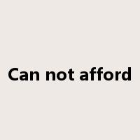 Can not afford是什么意思
