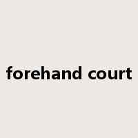 forehand court是什么意思