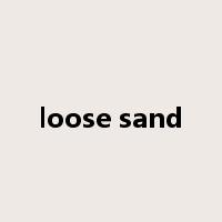 loose sand是什么意思