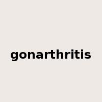 gonarthritis是什么意思
