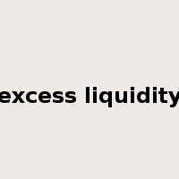 excess liquidity是什么意思
