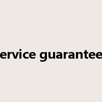 service guarantees是什么意思