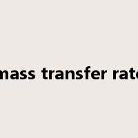 mass transfer rate是什么意思