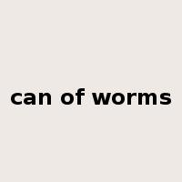 can of worms是什么意思