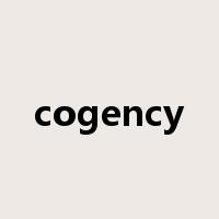 cogency是什么意思