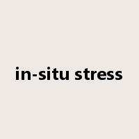 in-situ stress是什么意思
