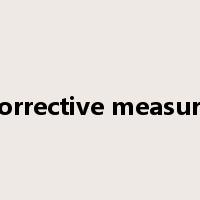 corrective measure是什么意思