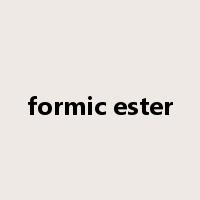 formic ester是什么意思