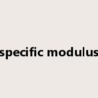 specific modulus是什么意思