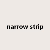 narrow strip是什么意思