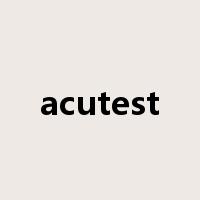 acutest是什么意思