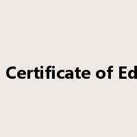 General Certificate of Education是什么意思