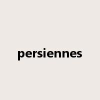 persiennes是什么意思