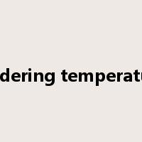 soldering temperature是什么意思