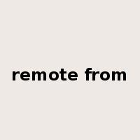 remote from是什么意思