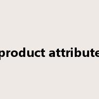 product attribute是什么意思