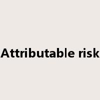 Attributable risk是什么意思