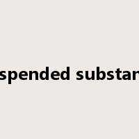 suspended substance是什么意思