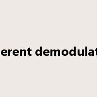 coherent demodulation是什么意思