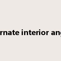 alternate interior angles是什么意思