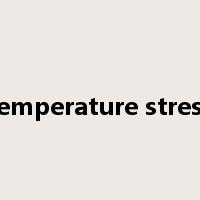 temperature stress是什么意思