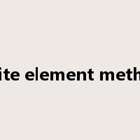 finite element method是什么意思