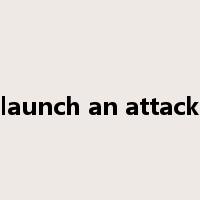 launch an attack是什么意思