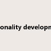 personality development是什么意思