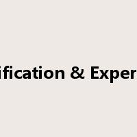 Qualification & Experience是什么意思