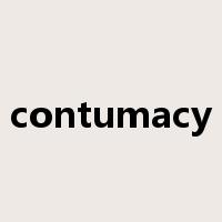 contumacy是什么意思