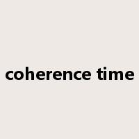coherence time是什么意思