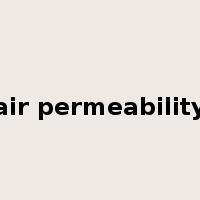 air permeability是什么意思