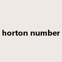 horton number是什么意思
