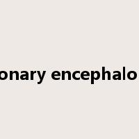 pulmonary encephalopathy是什么意思