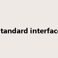standard interface是什么意思