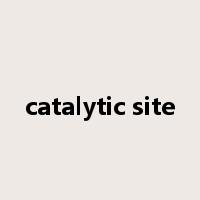 catalytic site是什么意思