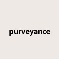purveyance是什么意思