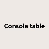 Console table是什么意思