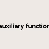 auxiliary function是什么意思