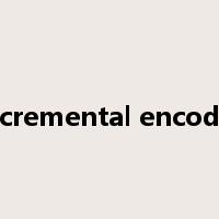 incremental encoder是什么意思
