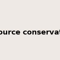 resource conservation是什么意思