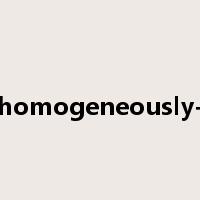 homogeneously-是什么意思